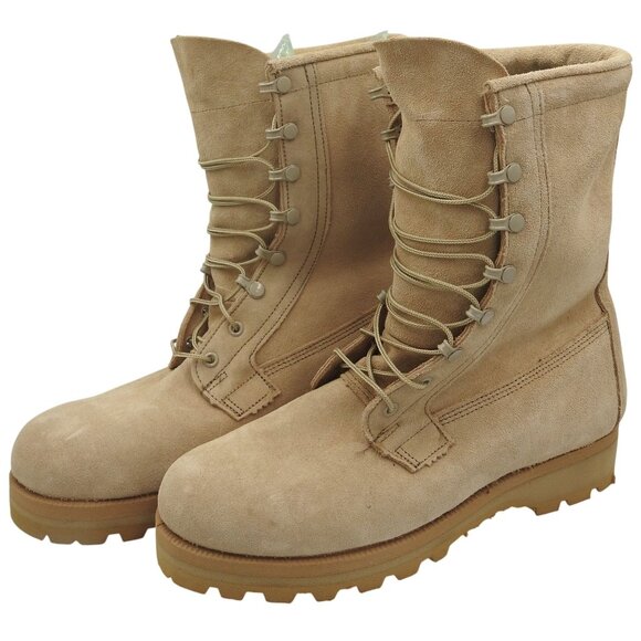Vibram Cold Weather Boots Gore-Tex Combat Military Tan Mens Size 9.5 Mondopoint - Picture 1 of 9